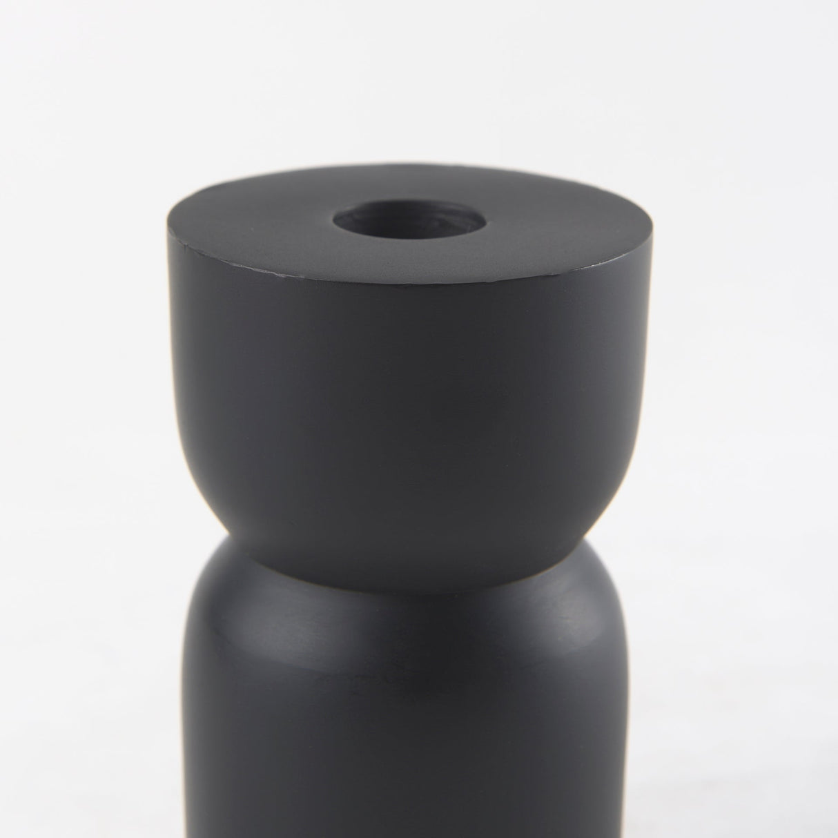 Malta Small Black Metal Candle Holder by Mercana at Eve Furniture