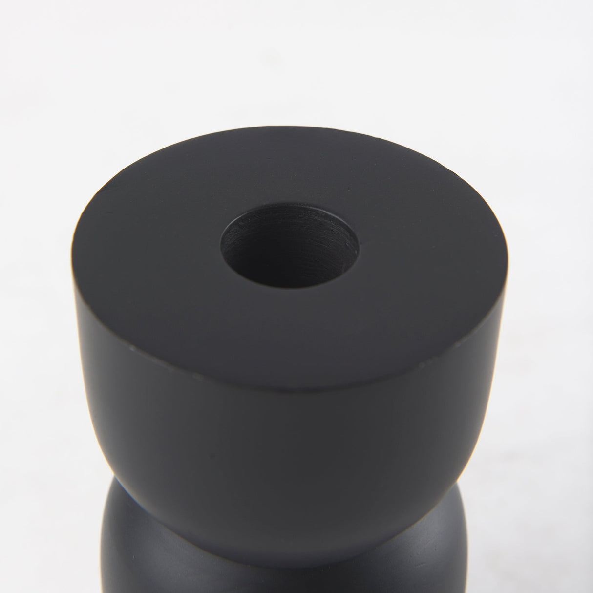 Malta Small Black Metal Candle Holder by Mercana at Eve Furniture