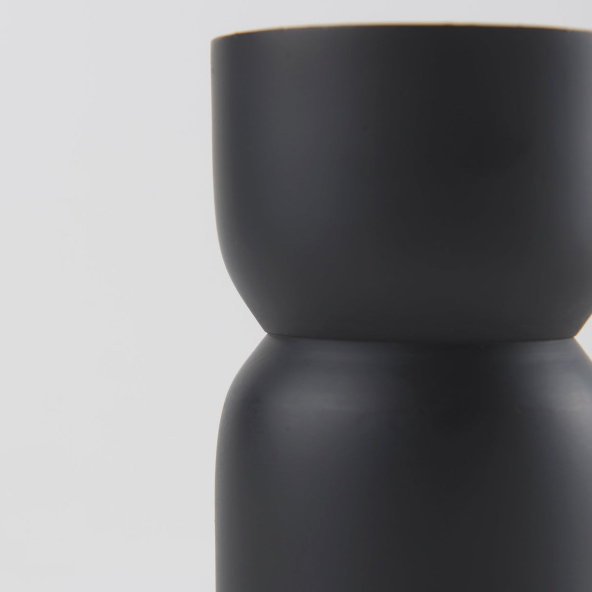 Malta Small Black Metal Candle Holder by Mercana at Eve Furniture