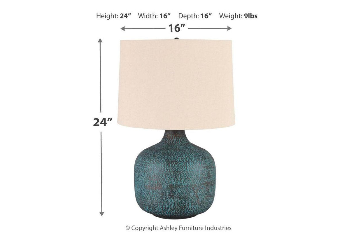 Malthace Patina Table Lamp by Ashley at Eve Furniture