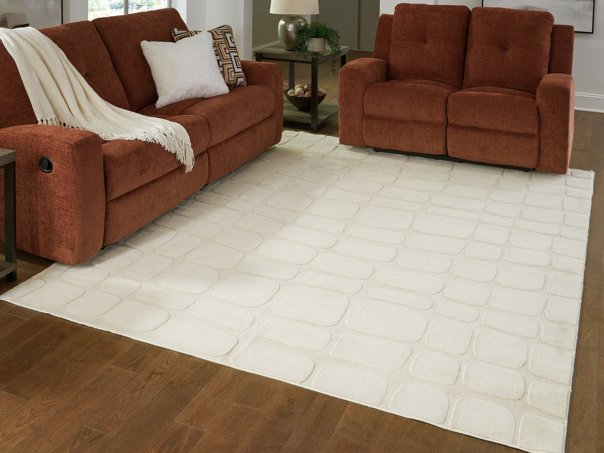 Malvinsboro Sandstone Washable Large Rug by Ashley at Eve Furniture
