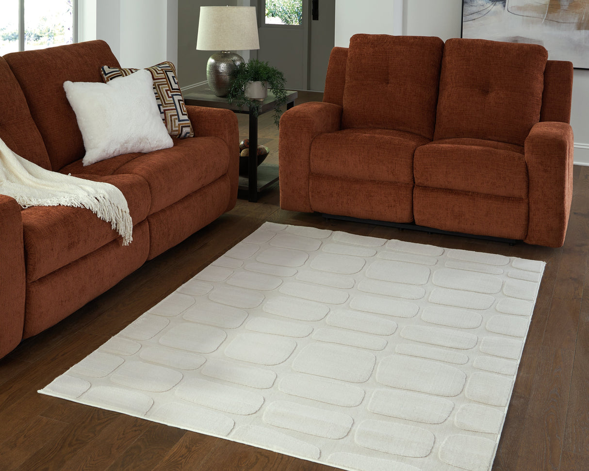 Malvinsboro Sandstone Washable Medium Rug by Ashley at Eve Furniture