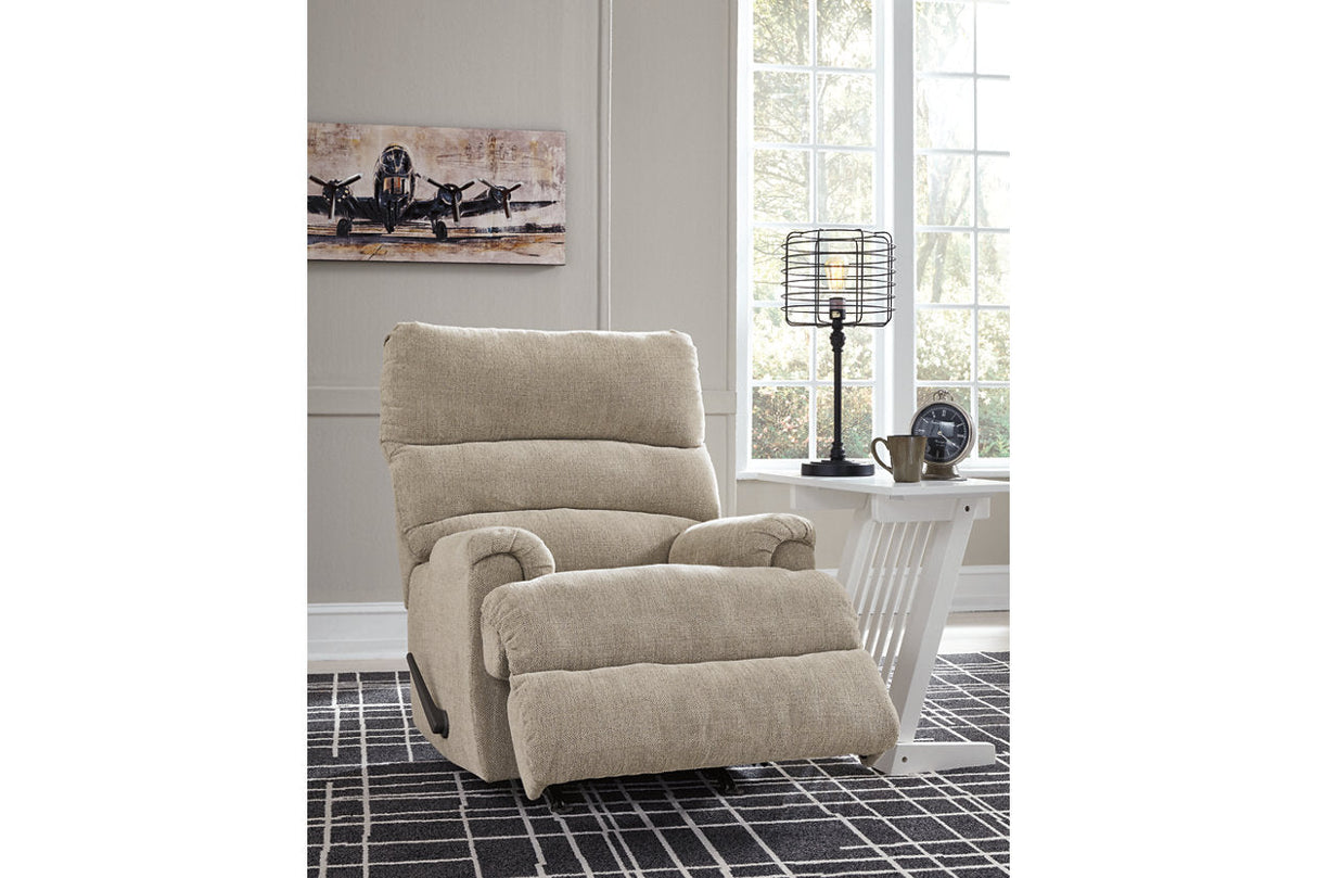 Man Fort Dusk Recliner by Ashley at Eve Furniture