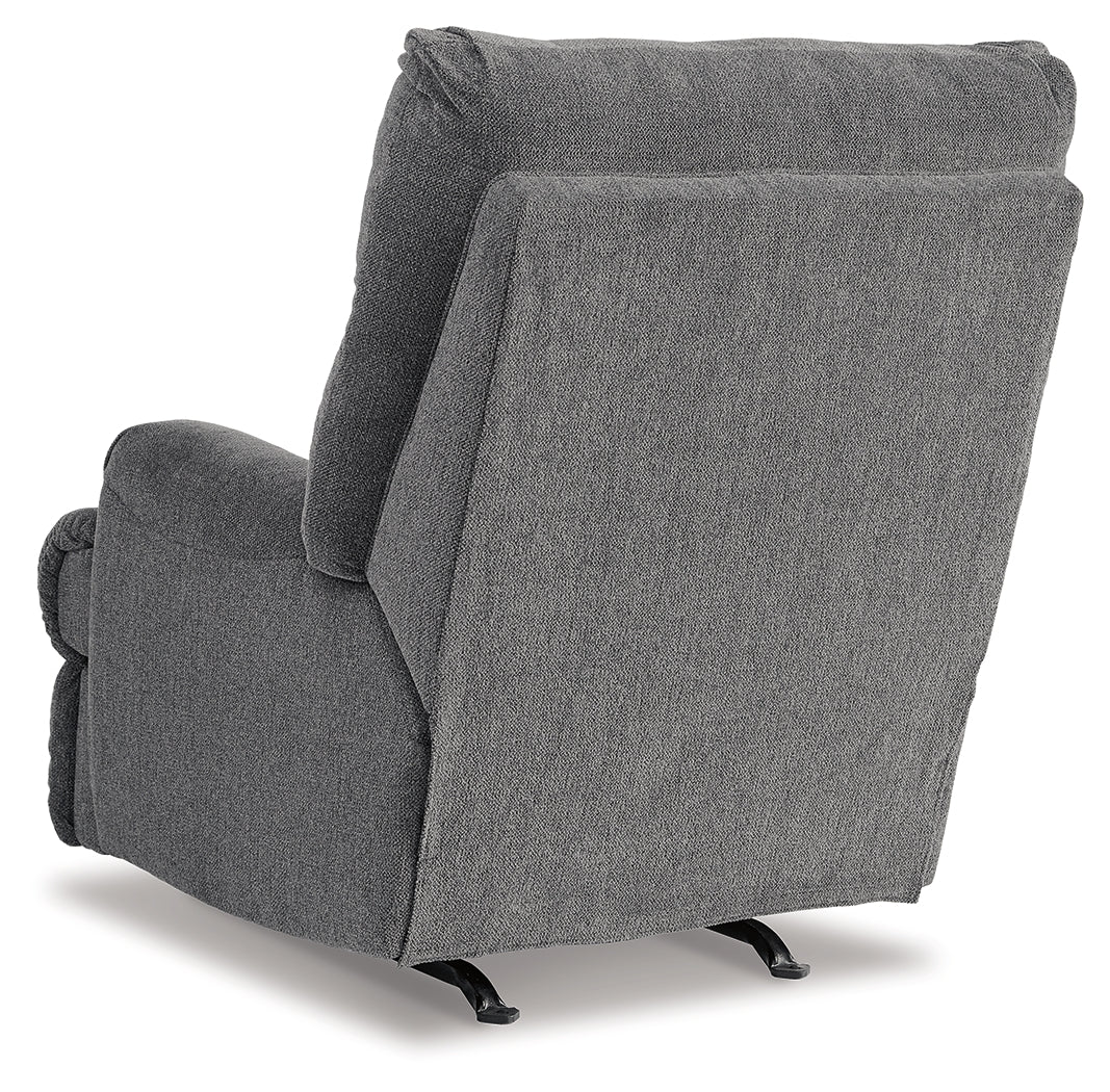 Man Fort Graphite Recliner by ASHLEY FURNITURE at Eve Furniture