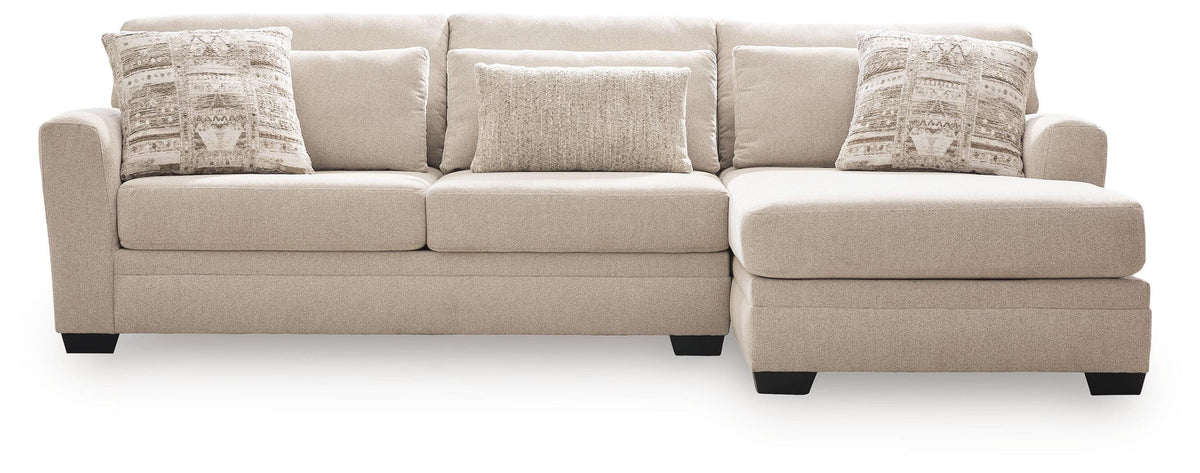 Mandi Point Marble 2-Piece Sectional Sofa Chaise by Ashley at Eve Furniture