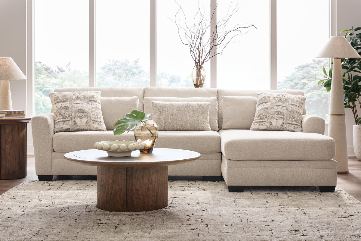 Mandi Point Marble 2-Piece Sectional Sofa Chaise by Ashley at Eve Furniture