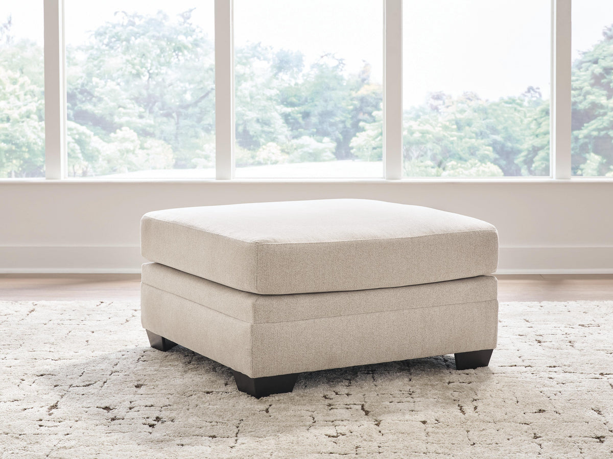 Mandi Point Marble Oversized Accent Ottoman by Ashley at Eve Furniture
