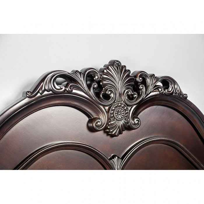 Mandura Cherry 5-Piece Queen Bedroom Set by Furniture of America at Eve Furniture