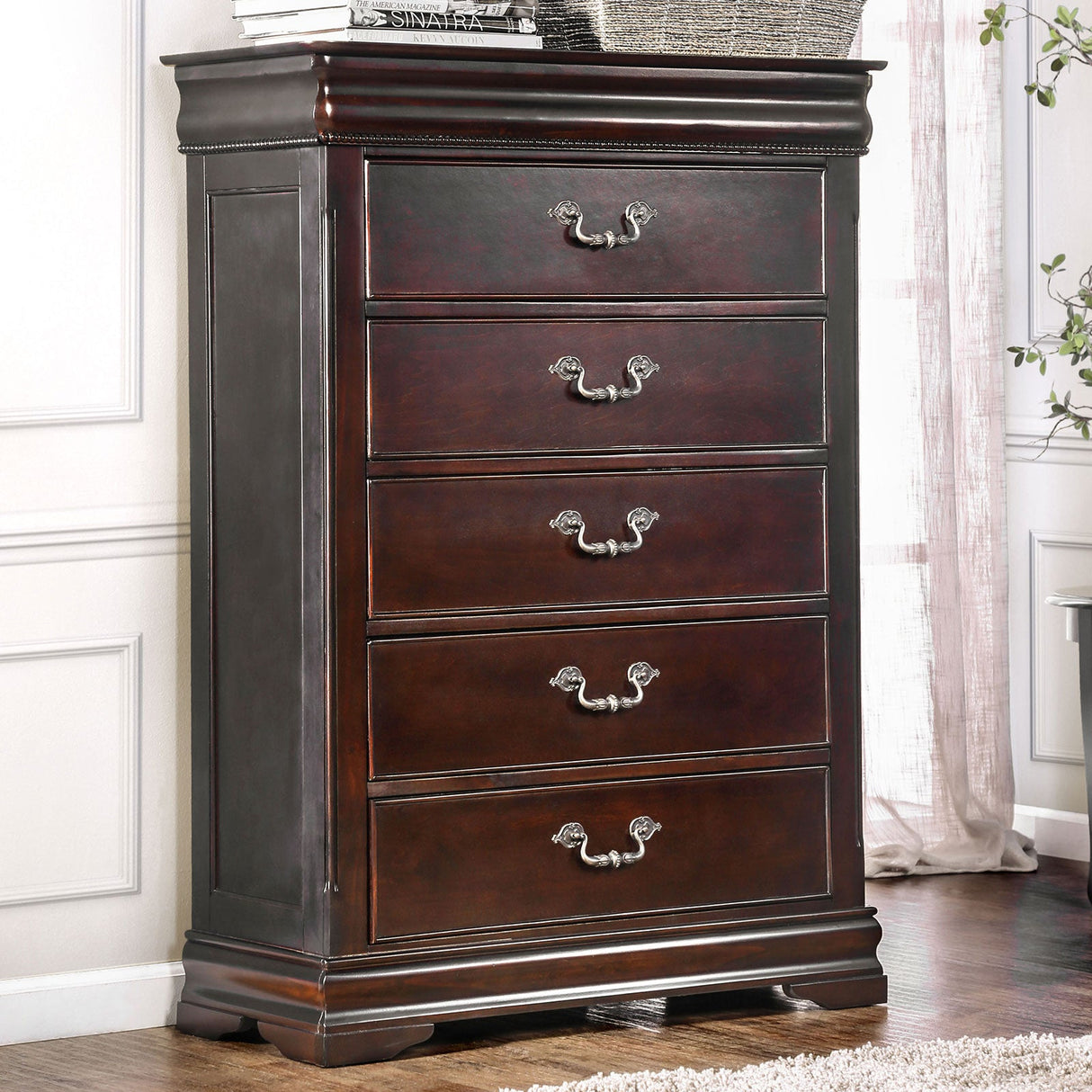 Mandura Cherry Chest by Furniture of America at Eve Furniture