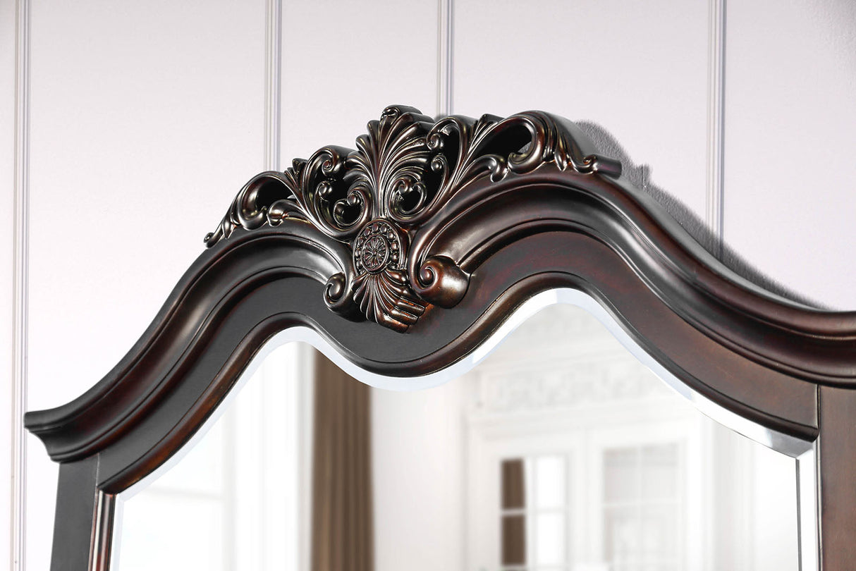 Mandura Cherry Mirror by Furniture of America at Eve Furniture