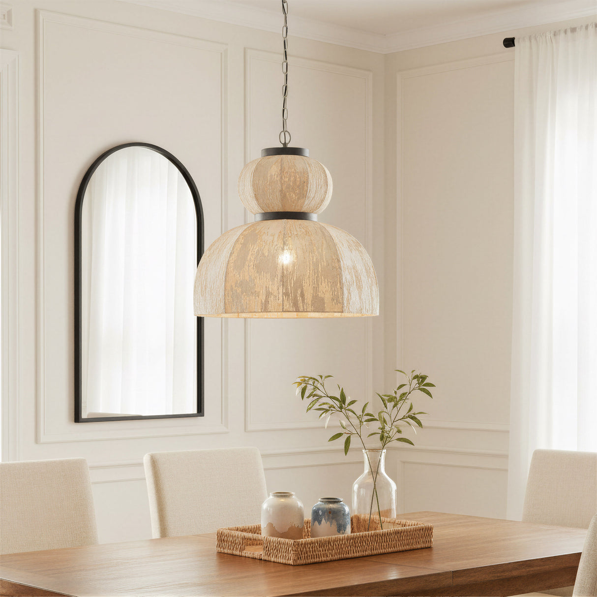 Manet Beige Ceiling Lamp by Zuomod at Eve Furniture