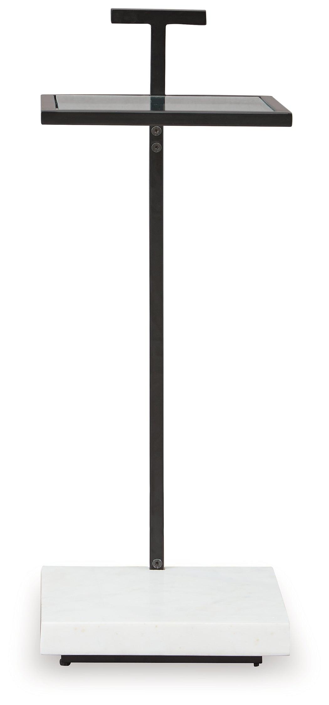 Mannill Black/White Accent Table by Ashley at Eve Furniture