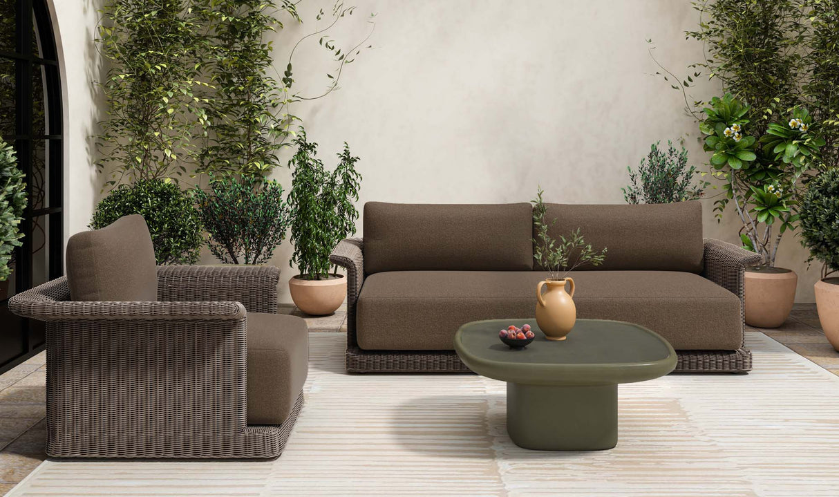 Manon Outdoor Coffee Table Deep Green by Moe's Home at Eve Furniture