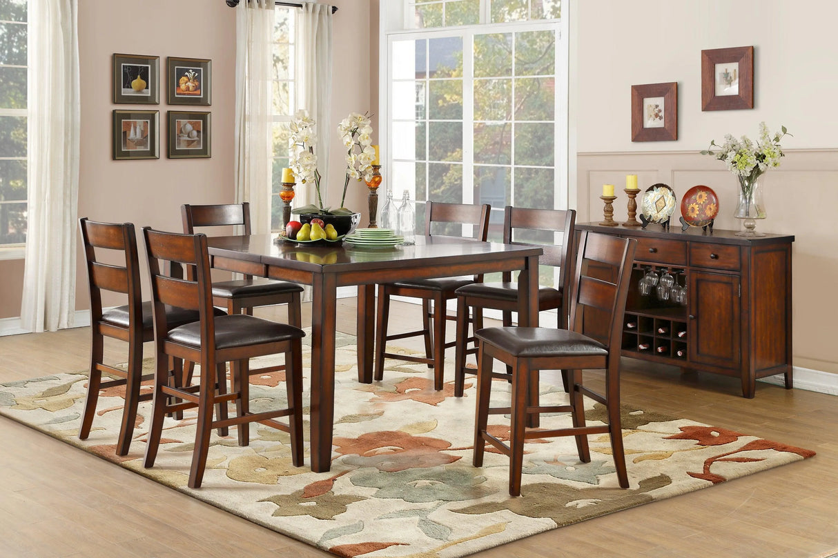 Mantello Cherry Counter Chair, Set of 2 by Homelegance at Eve Furniture