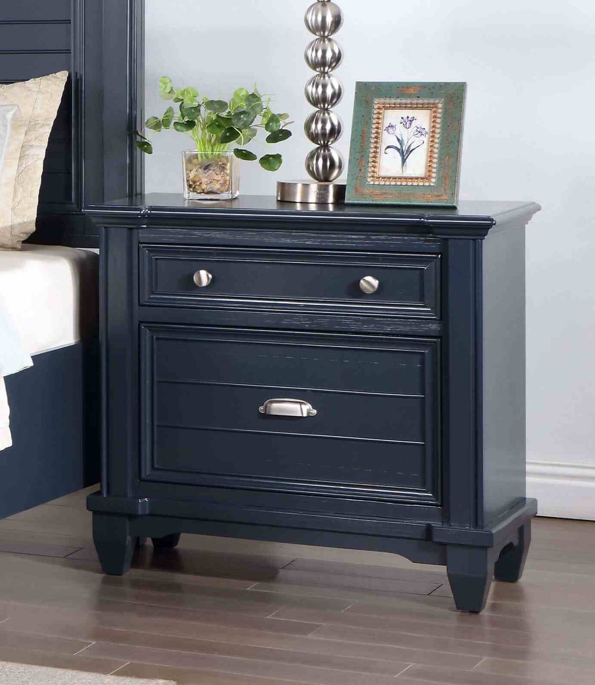 Manzanillo Slate Blue Nightstand