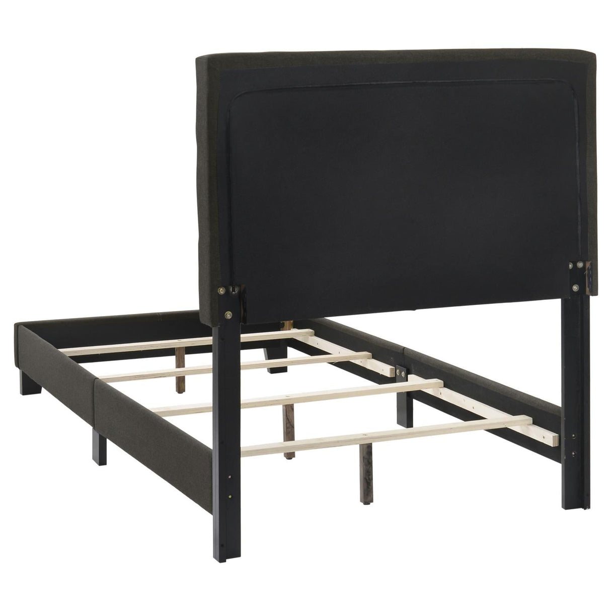 Mapes Charcoal Tufted Upholstered Twin Bed by Coaster at Eve Furniture