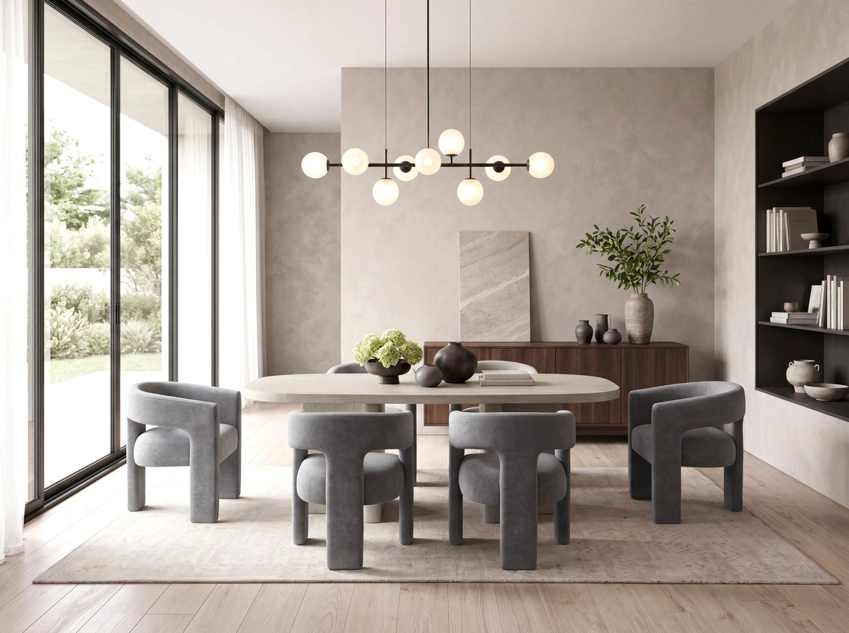 Marais Light Gray Dining Table by Homelegance at Eve Furniture