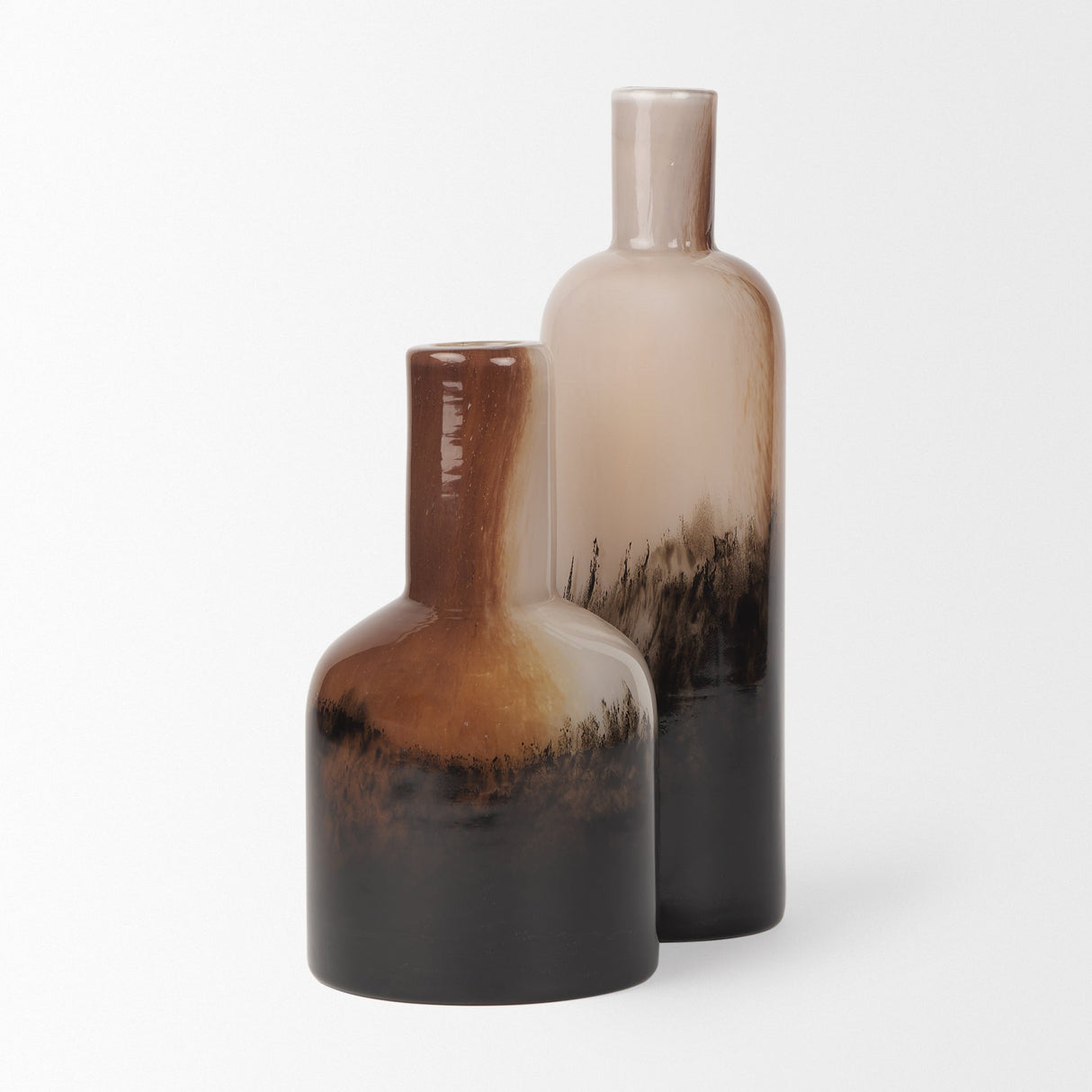 Marans Tall Amber Multi-Color Glass Vase by Mercana at Eve Furniture