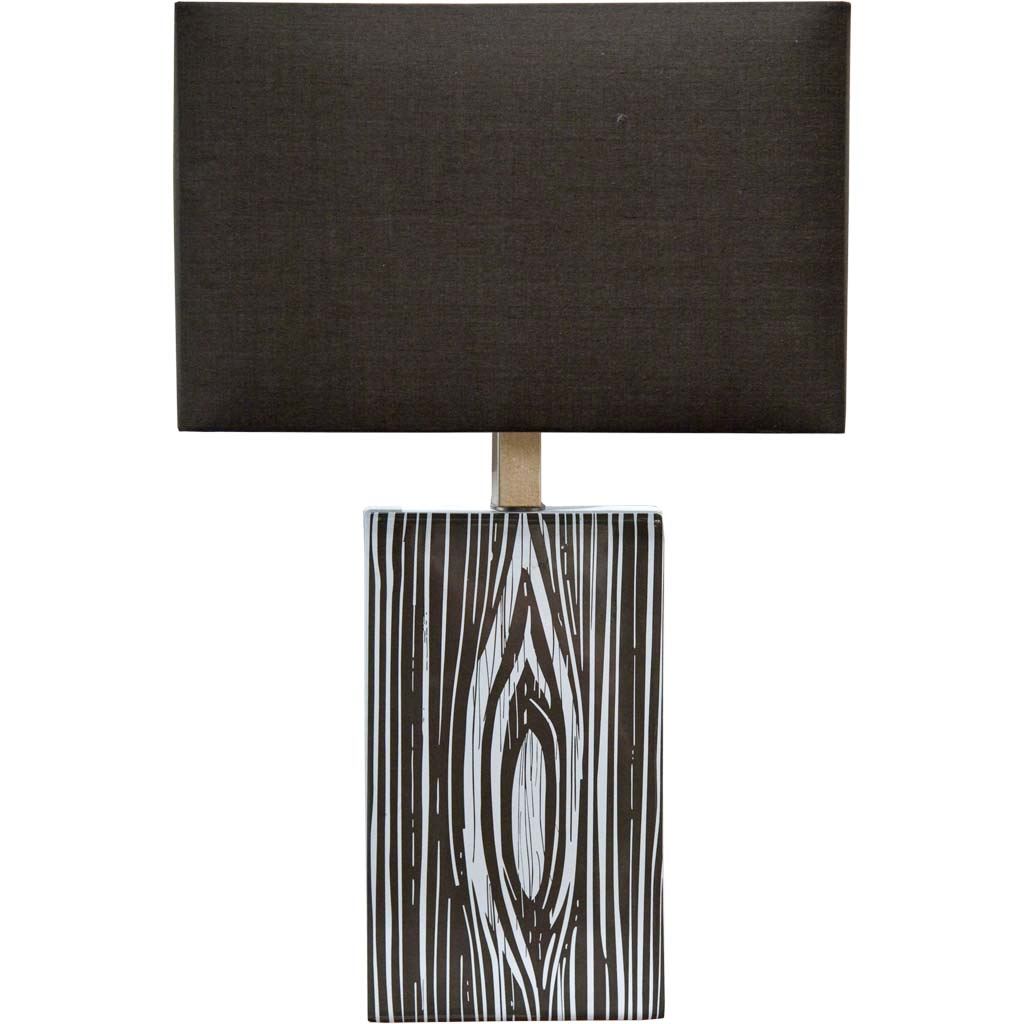Maravilla III Black/White Pattered Base Black Fabric Shade Wall Sconce by Mercana at Eve Furniture