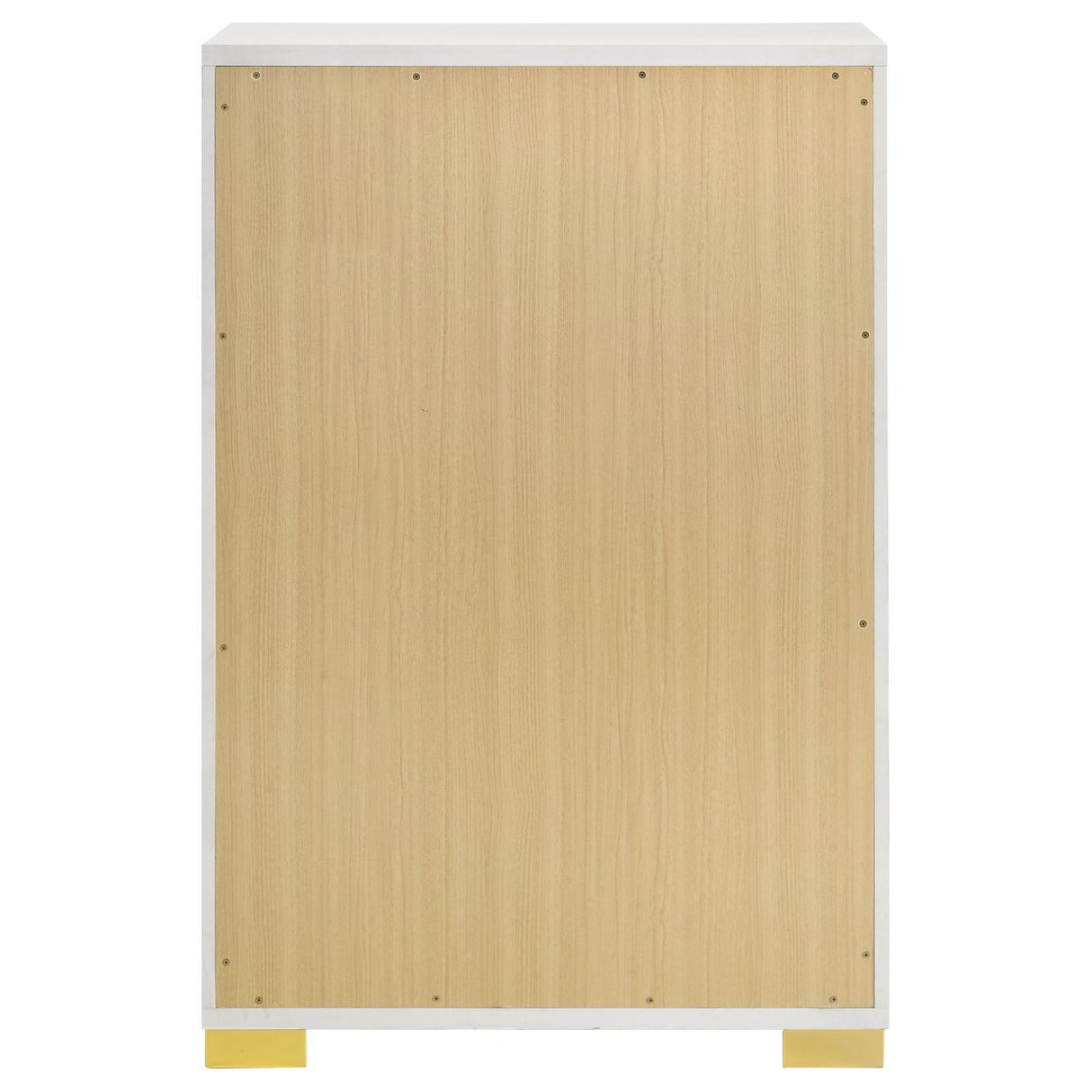 Marceline 5-drawer Chest White by Coaster at Eve Furniture