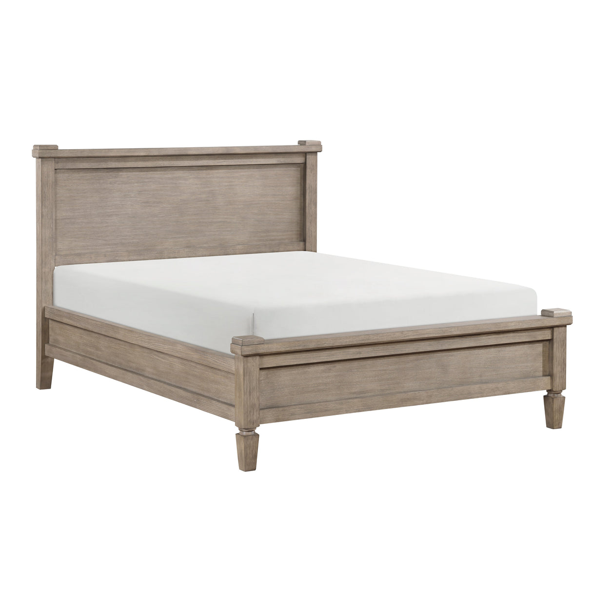 Marceline Gray Oak California King Canopy Platform Bed by Homelegance at Eve Furniture