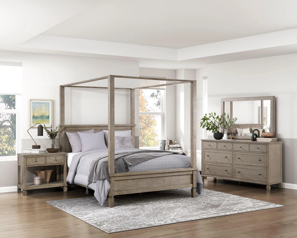 Marceline Gray Oak Dresser by Homelegance at Eve Furniture
