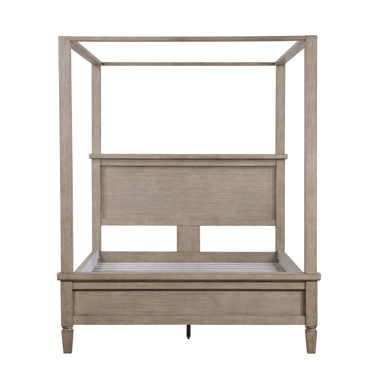 Marceline Gray Oak Eastern King Canopy Platform Bed by Homelegance at Eve Furniture