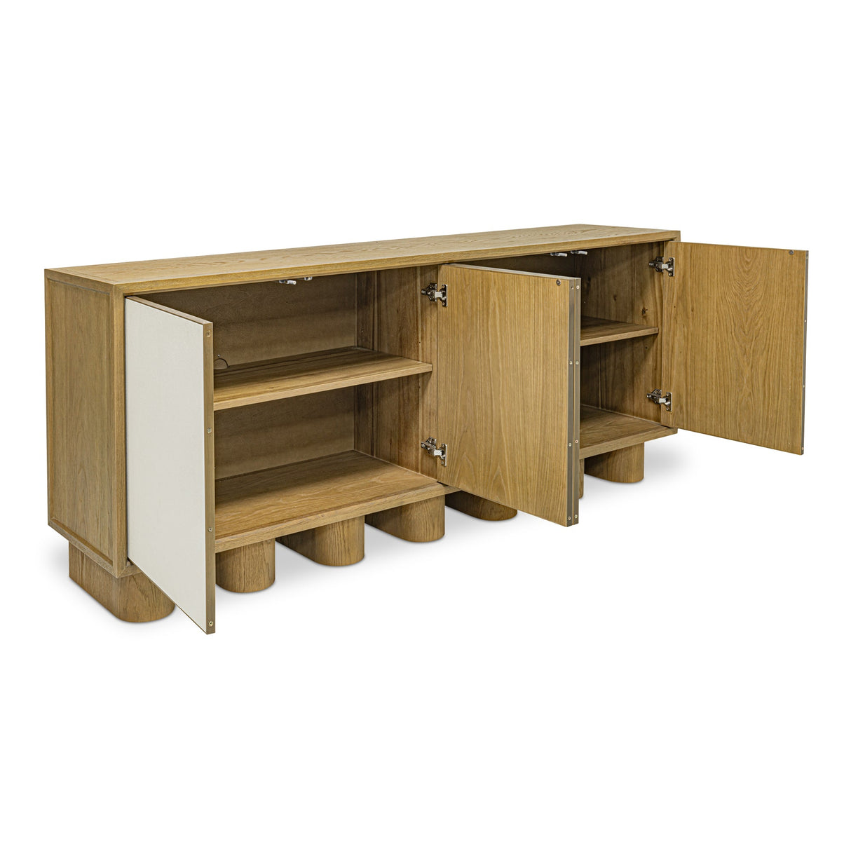 Marcelle White/Natural Sideboard by MOES at Eve Furniture