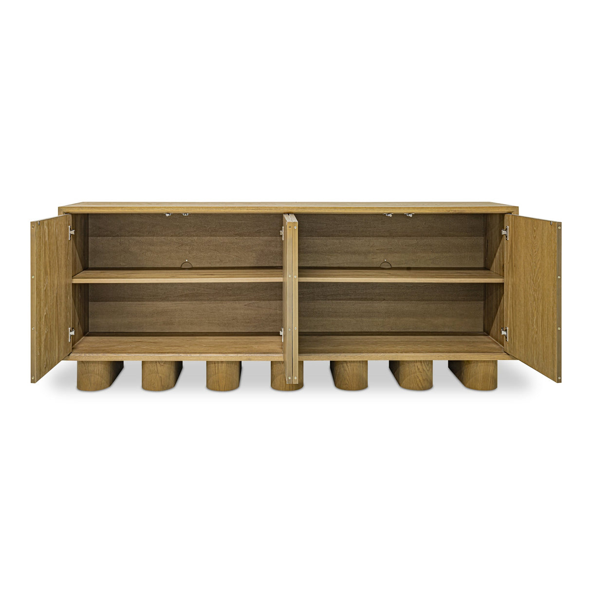 Marcelle White/Natural Sideboard by MOES at Eve Furniture