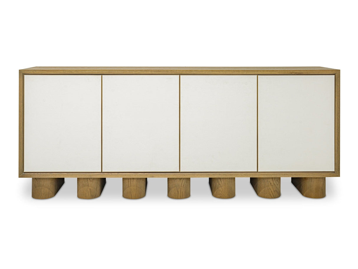 Marcelle White/Natural Sideboard by MOES at Eve Furniture