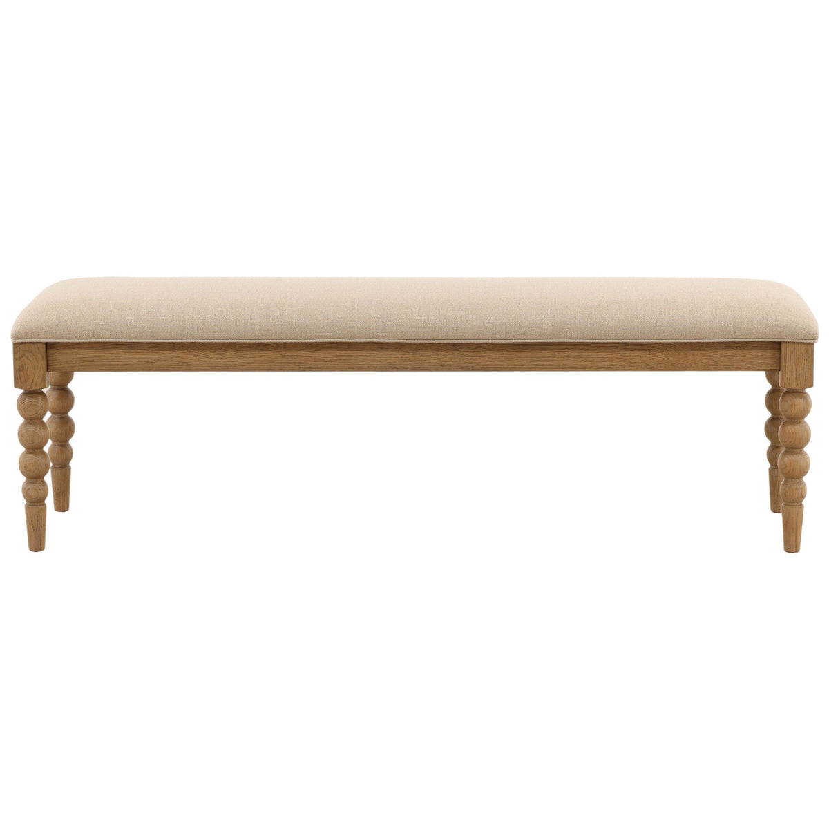 Marcellina Bench, Beige by Dovetail at Eve Furniture