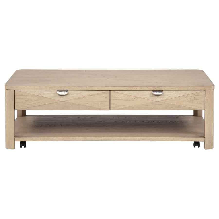 Marcelo Light Elm 3-piece Coffee Table Set with Storage by Coaster at Eve Furniture