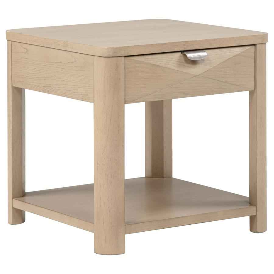 Marcelo Light Elm 3-piece Coffee Table Set with Storage by Coaster at Eve Furniture