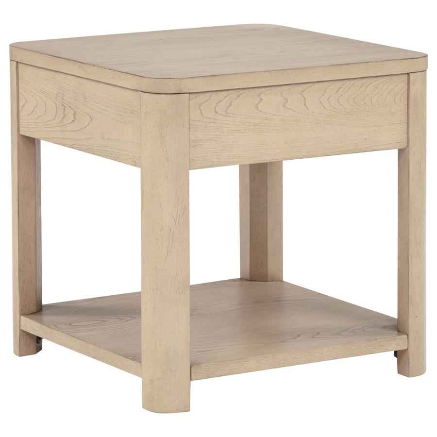 Marcelo Light Elm 3-piece Coffee Table Set with Storage by Coaster at Eve Furniture