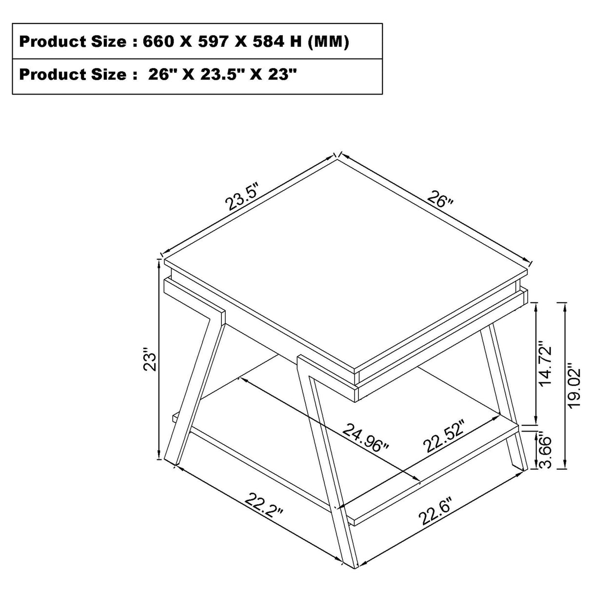 Marcia White 2-Piece High Gloss Lift Top Coffee and End Table Set by Coaster at Eve Furniture