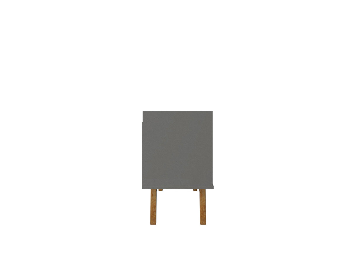 Marcus 53.14 TV Stand in Grey and Nature by Manhattan Comfort at Eve Furniture