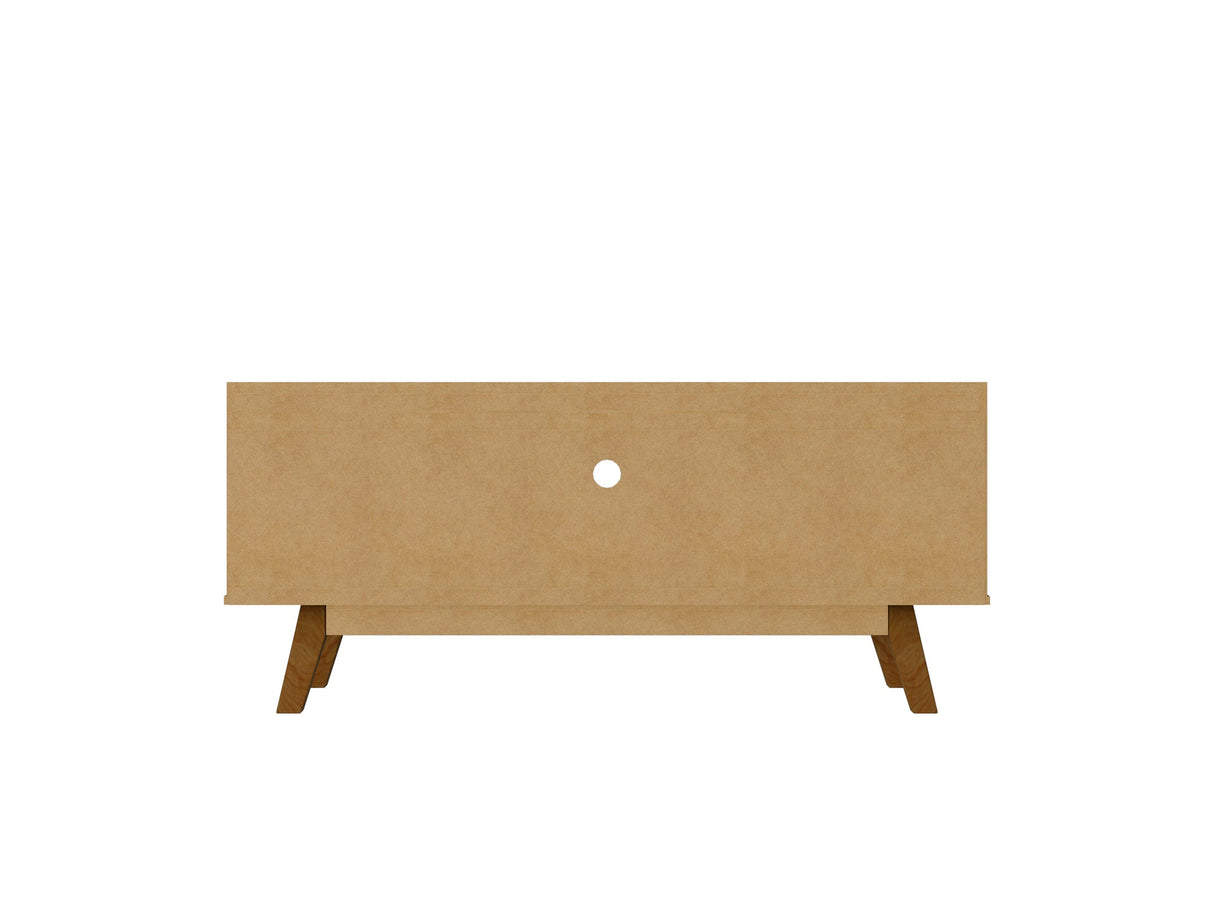 Marcus 53.14 TV Stand in Grey and Nature by Manhattan Comfort at Eve Furniture