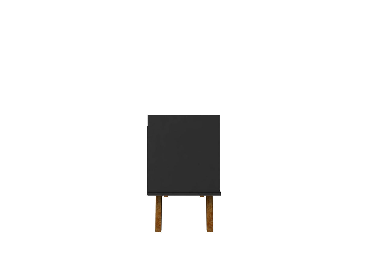 Marcus 53.14 TV Stand in Matte Black by Manhattan Comfort at Eve Furniture