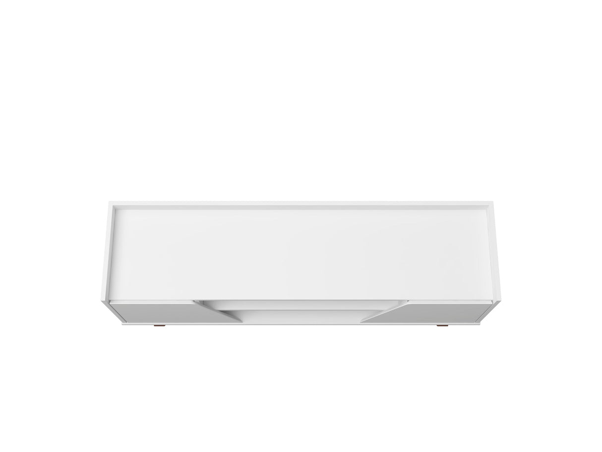Marcus 53.14 TV Stand in White by Manhattan Comfort at Eve Furniture
