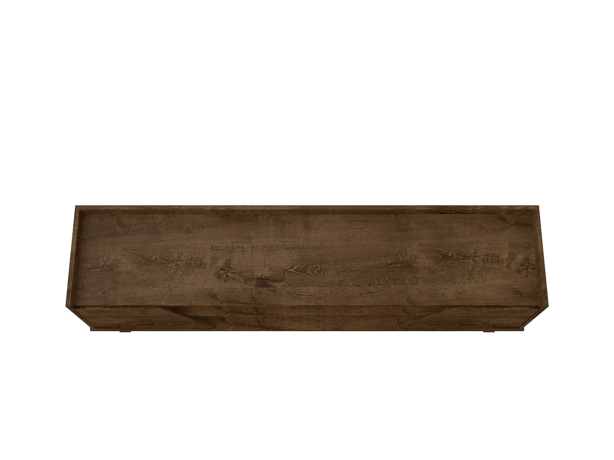 Marcus 62.99 TV Stand in Rustic Brown by Manhattan Comfort at Eve Furniture