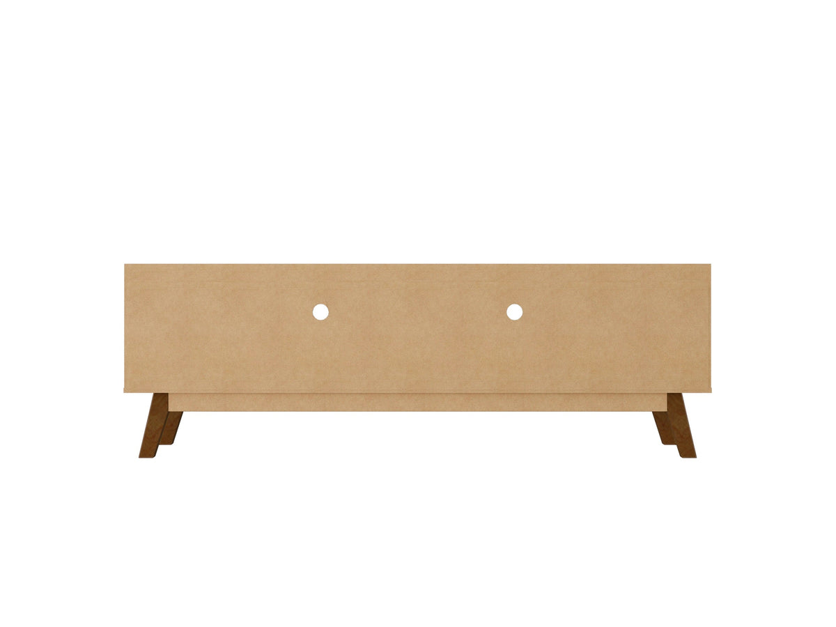 Marcus 70.86 TV Stand in Matte Black by Manhattan Comfort at Eve Furniture