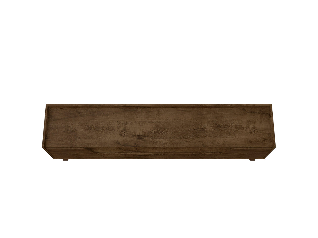 Marcus 70.86 TV Stand in Rustic Brown by Manhattan Comfort at Eve Furniture