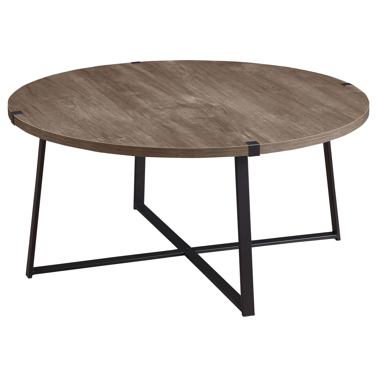 Marcus Round Engineered Wood Coffee Table Grey by Coaster at Eve Furniture