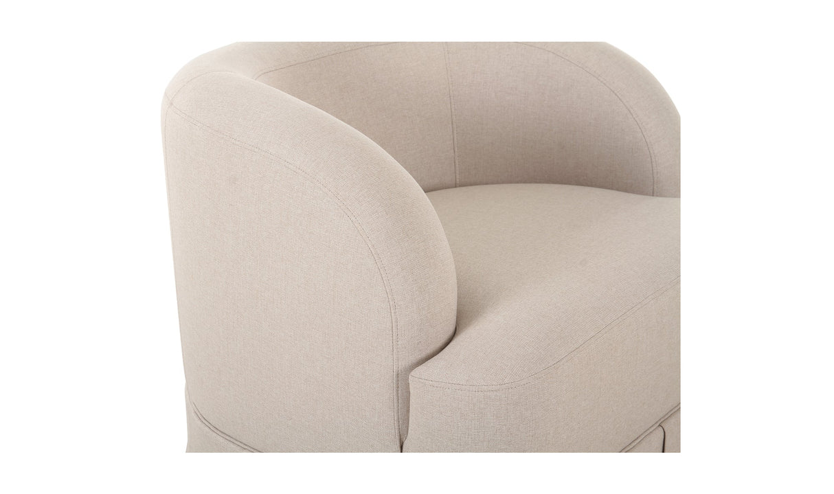 Maren Swivel Chair Beige by Moe's Home at Eve Furniture