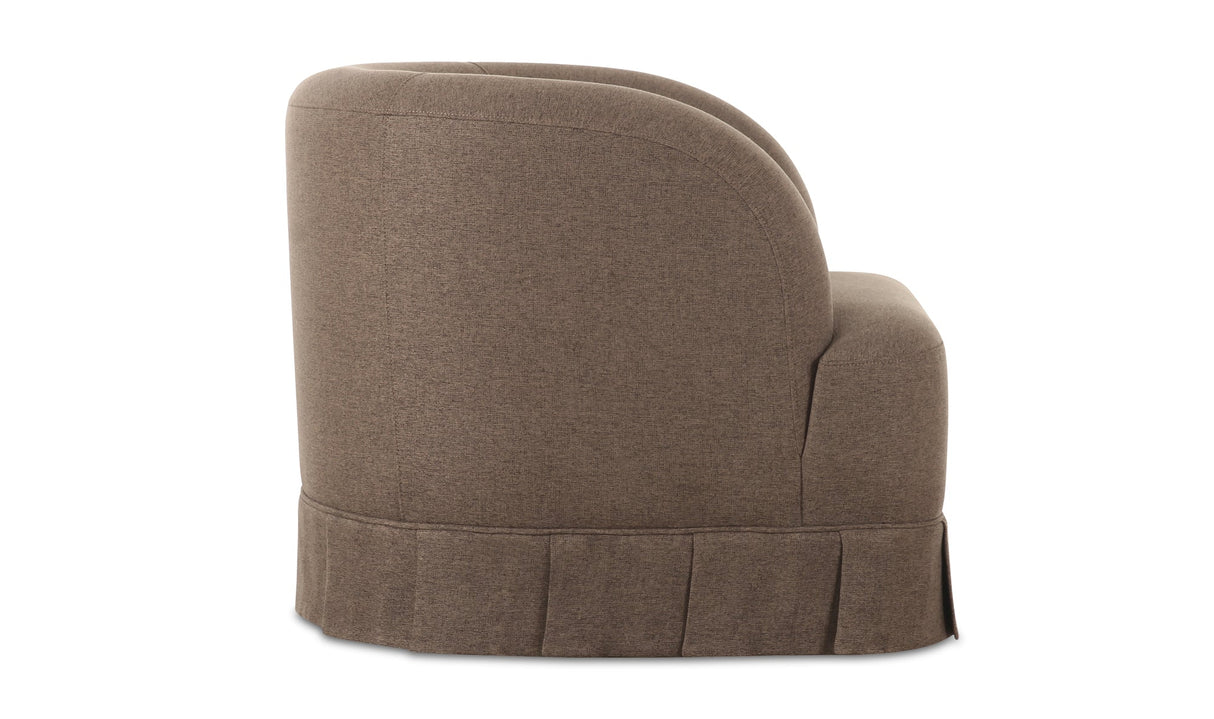 Maren Swivel Chair Brown by Moe's Home at Eve Furniture