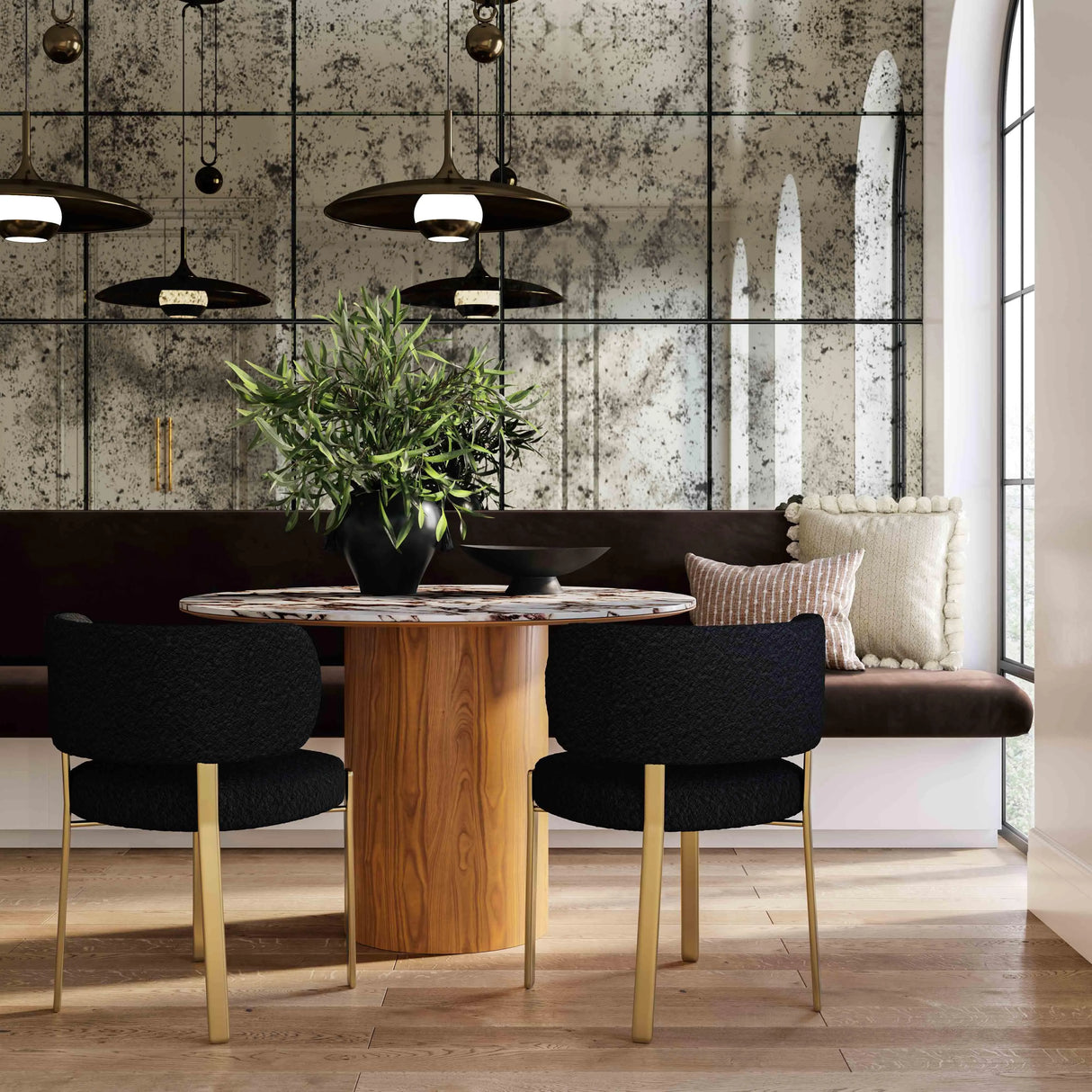 Margaret Performance Boucle Dining Chair by TOV Furniture at Eve Furniture