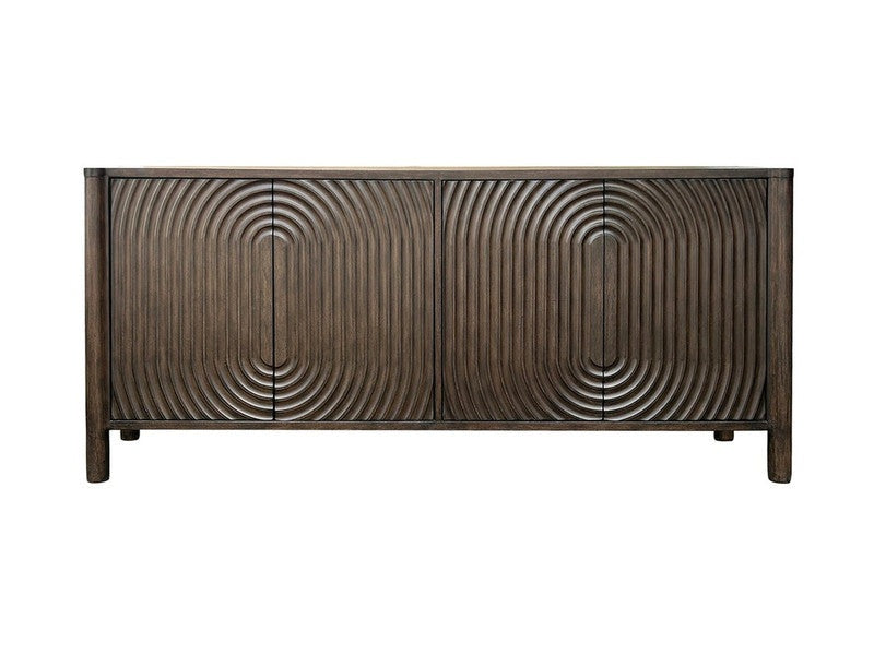 Margaux Brown Four-Door Sideboard by Crestview at Eve Furniture