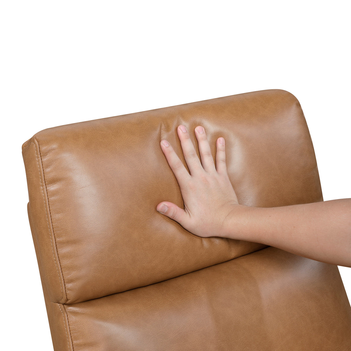 Margerie Camel Swivel Glider Reclining Chair