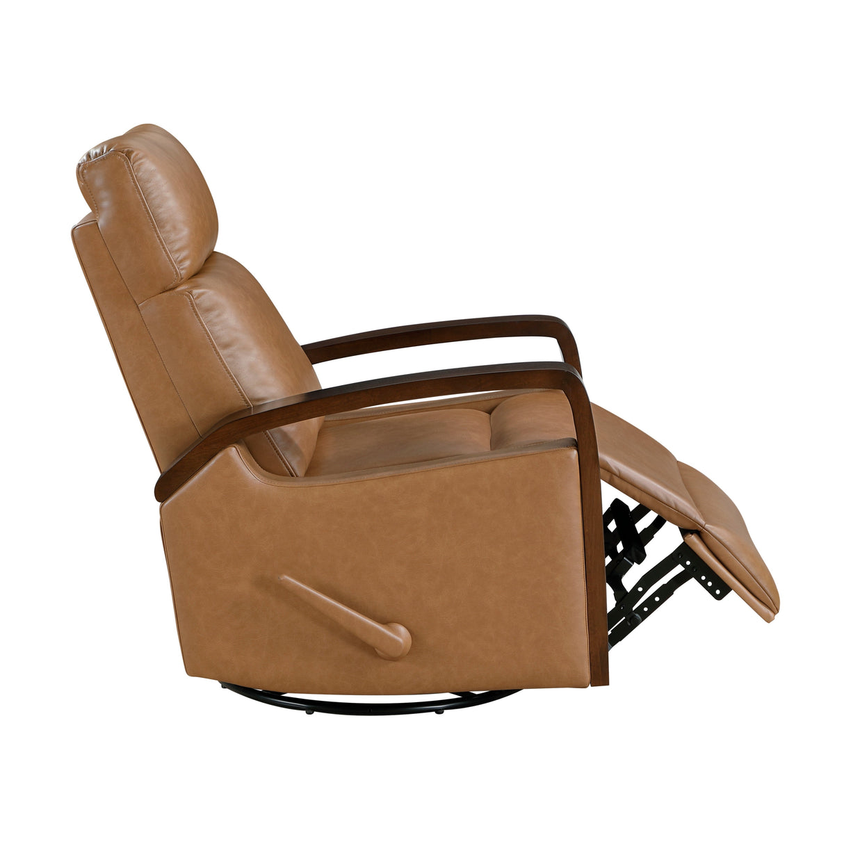 Margerie Camel Swivel Glider Reclining Chair
