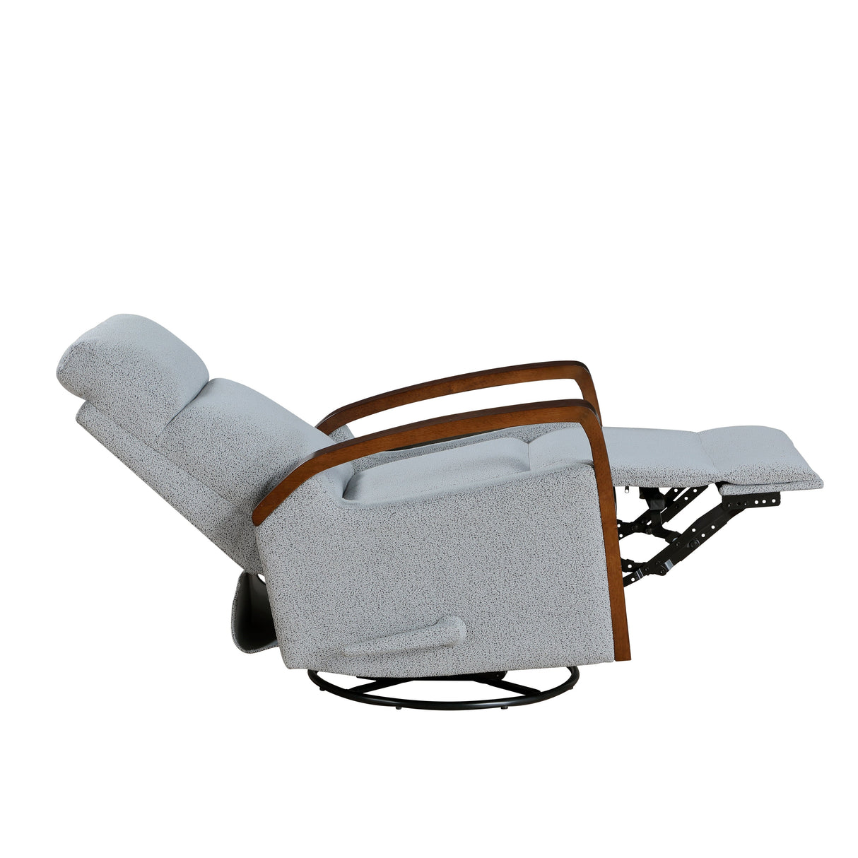 Margerie Gray Swivel Glider Reclining Chair